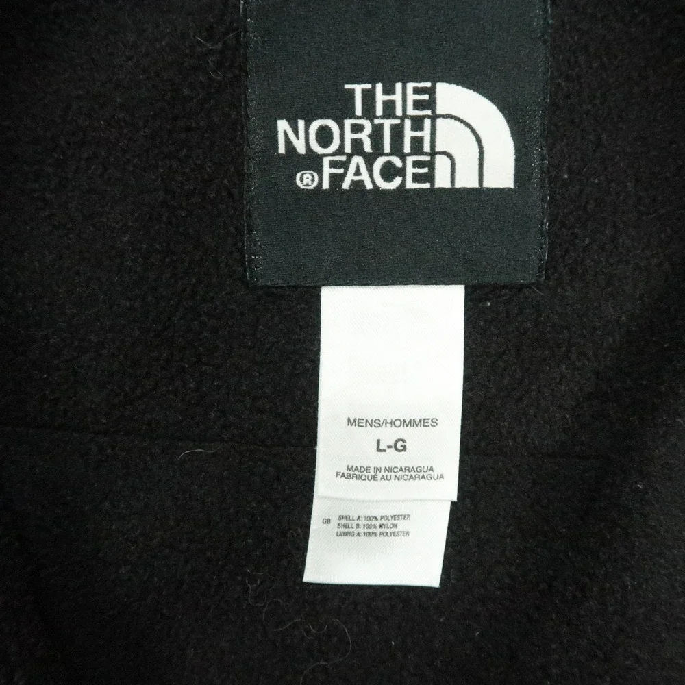 The North Face Vest Mens Large Black Full Zip Pockets Hiking Bobby Labonte